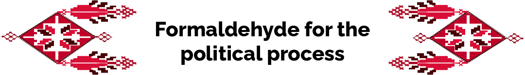 Formaldehyde for the political process