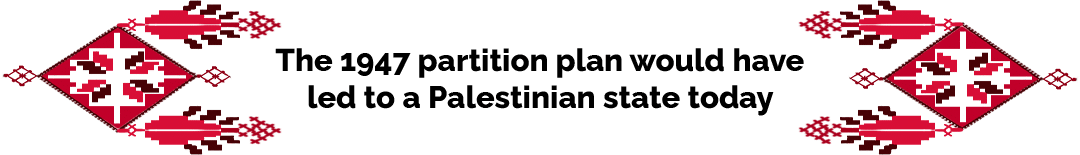 The 1947 partition plan would have led to a Palestinian state todat