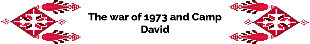 The war of 1973 and camp david