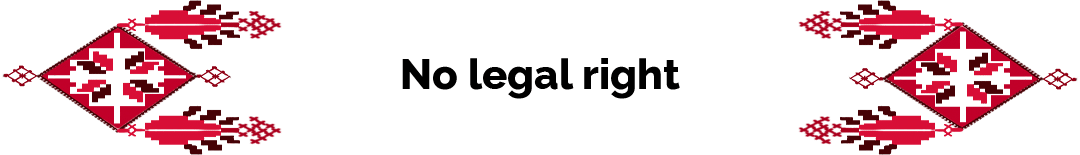no legal right